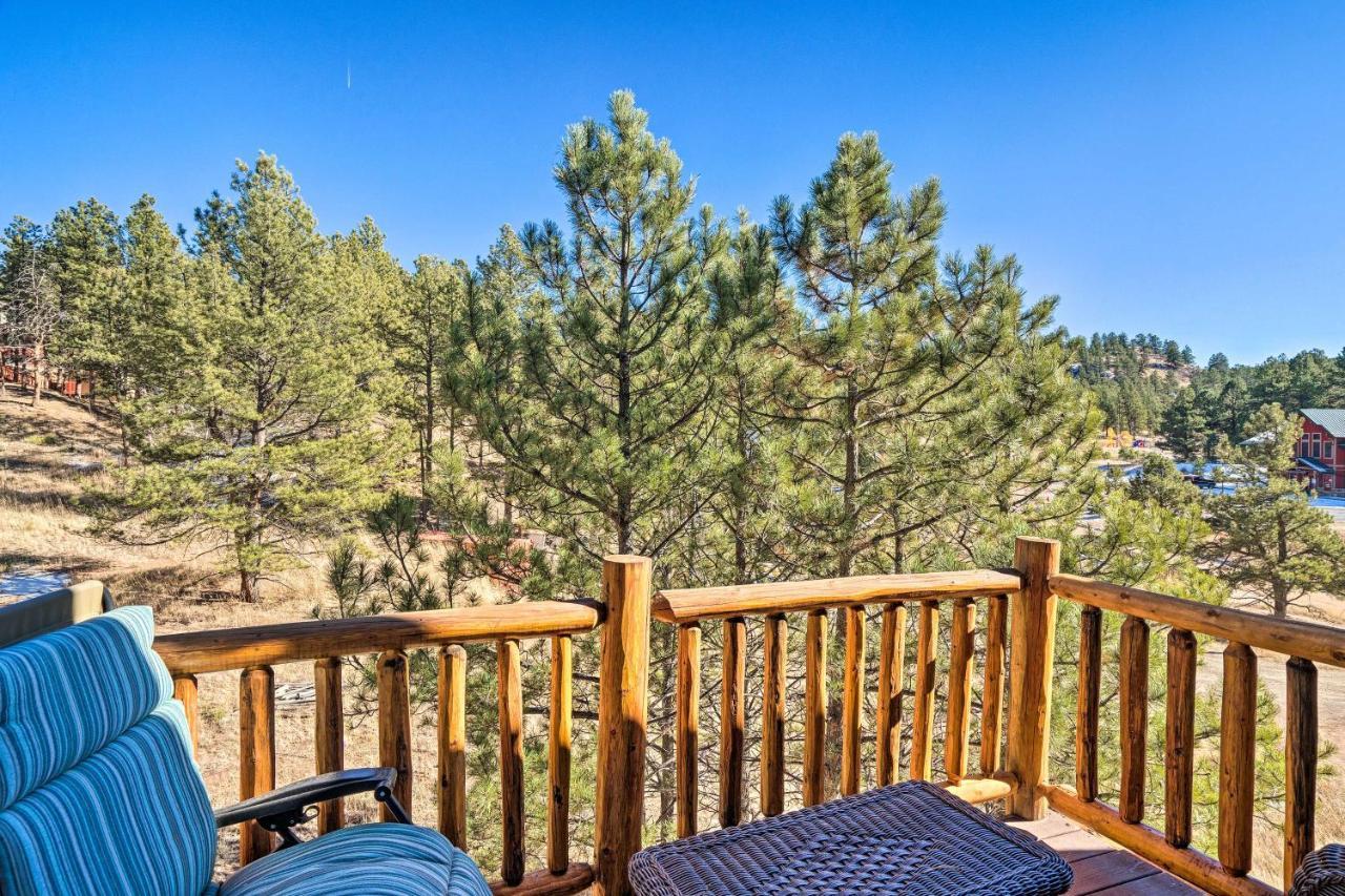 Classic Colorado Log Home With Mountain Views! Florissant Kültér fotó